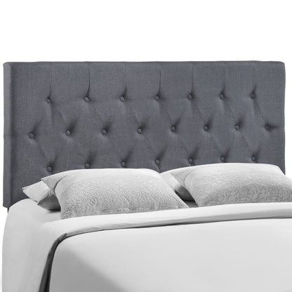 Clique Queen Headboard, Smoke Grey Fabric