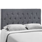 Clique Queen Headboard, Smoke Grey Fabric