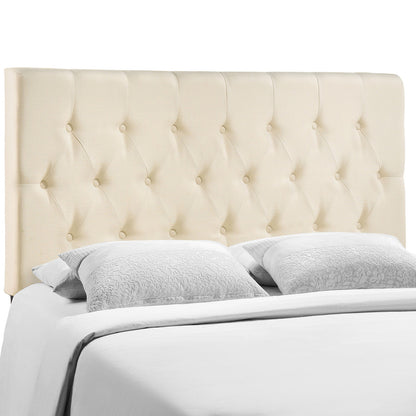 Clique King Headboard, Ivory Fabric