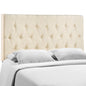 Clique King Headboard, Ivory Fabric