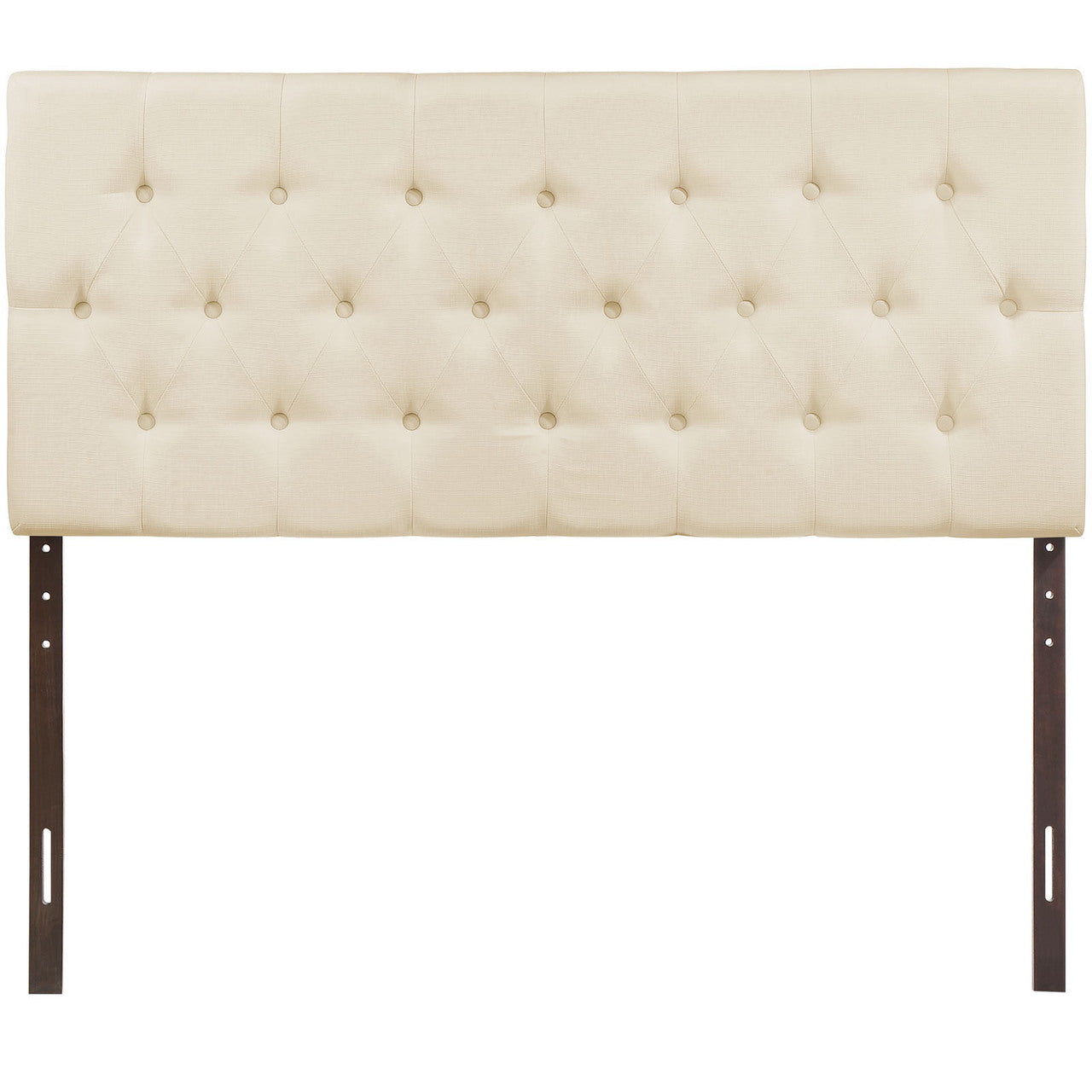 Clique King Headboard, Ivory Fabric