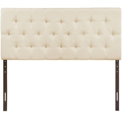 Clique King Headboard, Ivory Fabric