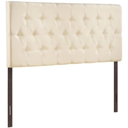 Clique King Headboard, Ivory Fabric
