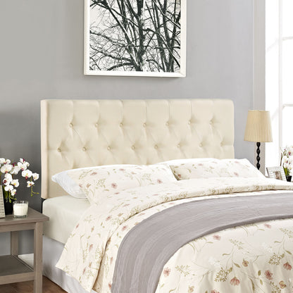 Clique King Headboard, Ivory Fabric