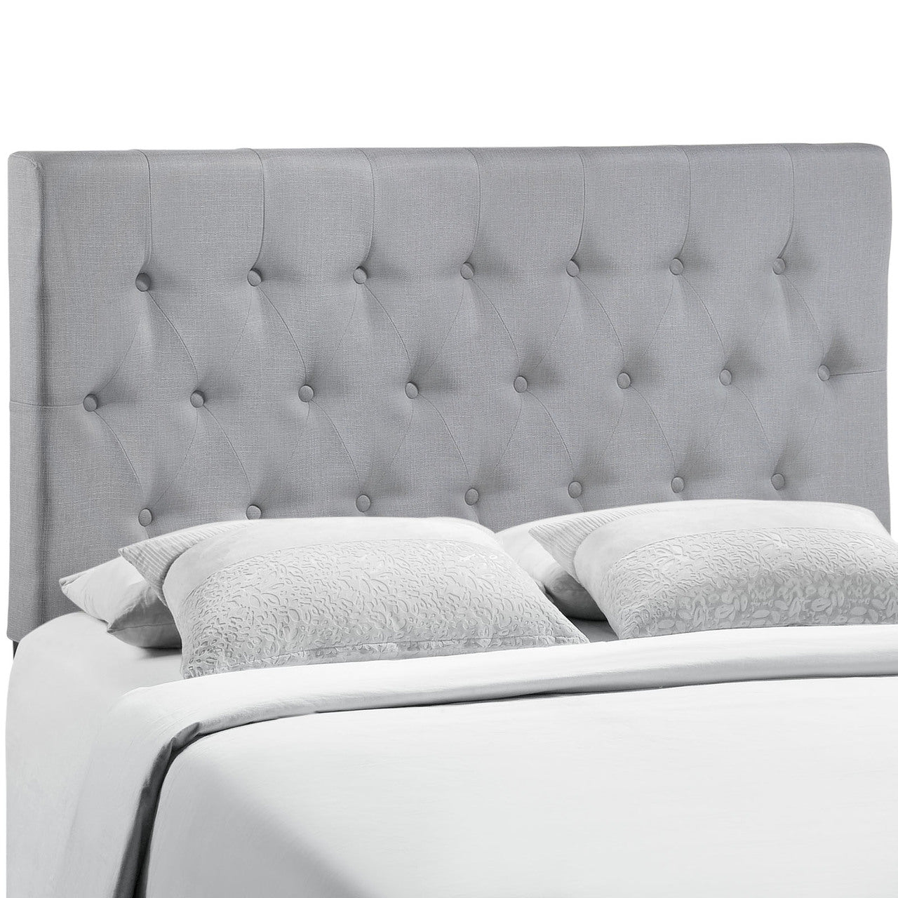 Clique Full Headboard, Grey Fabric