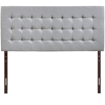 Tinble Queen Headboard, Grey Fabric