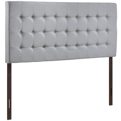 Tinble Queen Headboard, Grey Fabric
