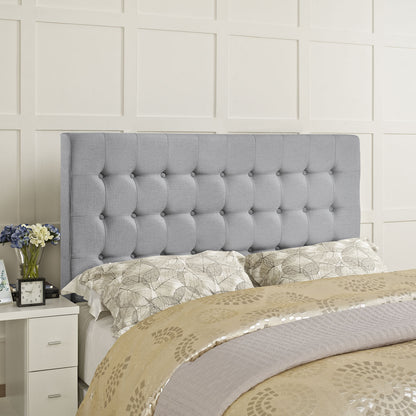 Tinble Queen Headboard, Grey Fabric