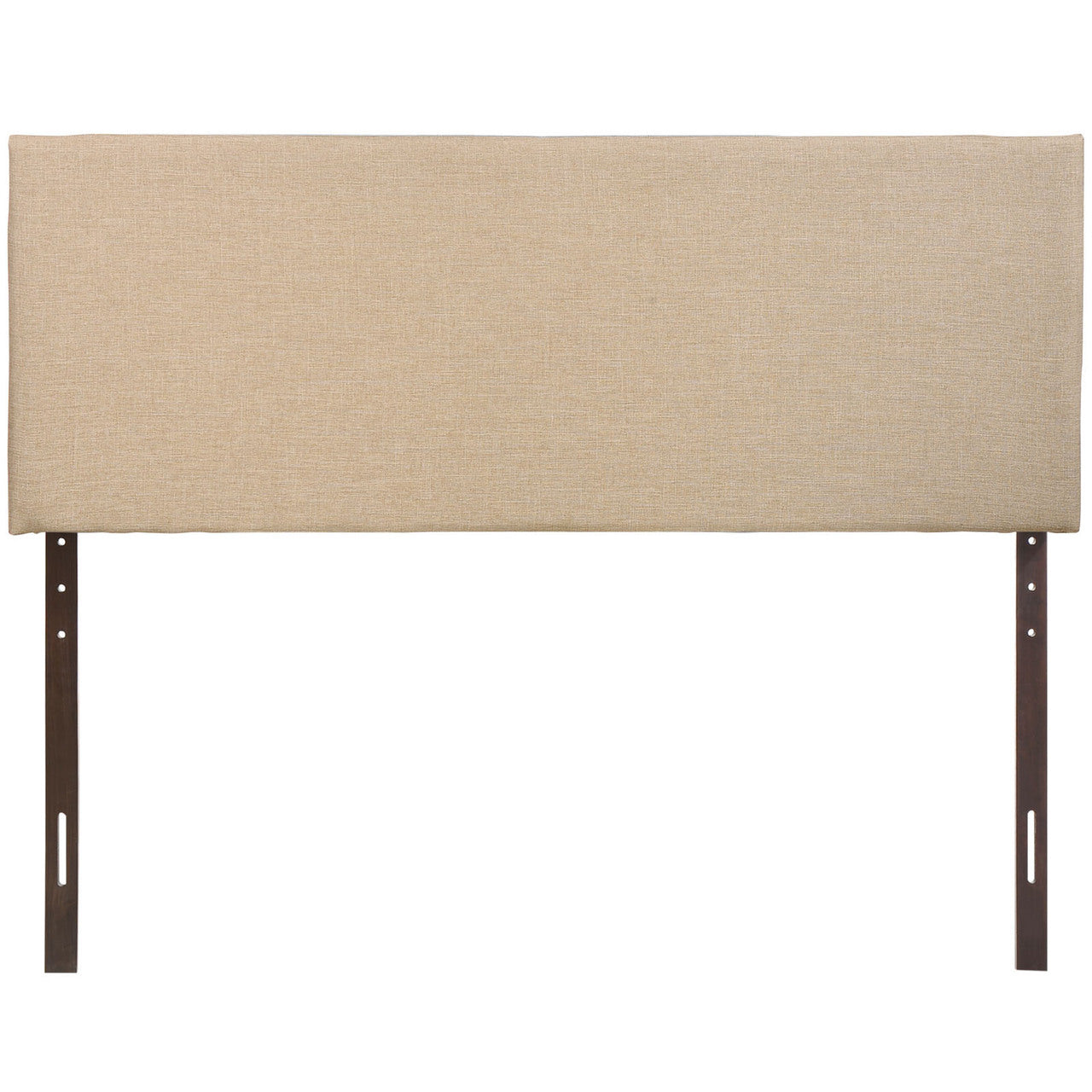 Region Queen Upholstered Headboard, Beige Fabric