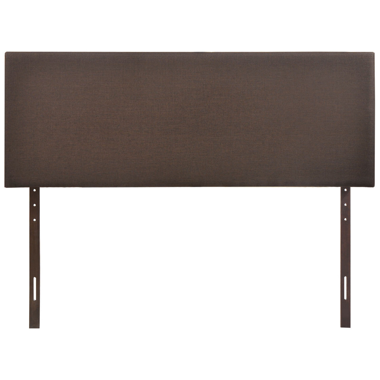 Region Queen Upholstered Headboard, Brown Fabric