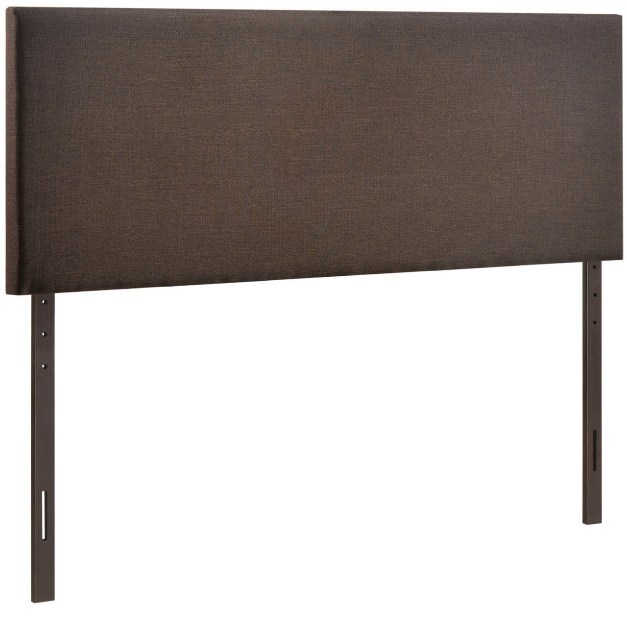 Region Queen Upholstered Headboard, Brown Fabric