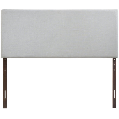 Region Queen Upholstered Headboard, Grey Fabric