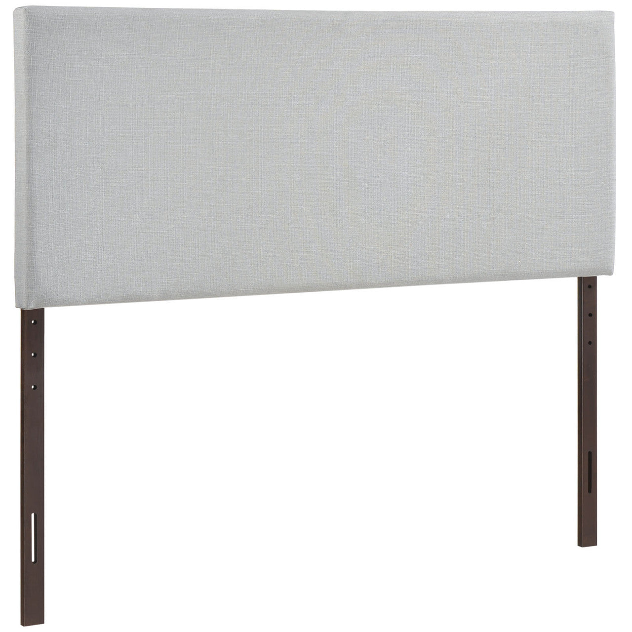 Region Queen Upholstered Headboard, Grey Fabric