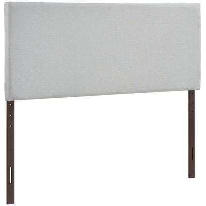 Region Queen Upholstered Headboard, Grey Fabric