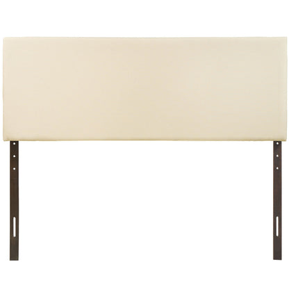 Region Queen Upholstered Headboard, Ivory Fabric