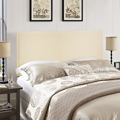 Region Queen Upholstered Headboard, Ivory Fabric
