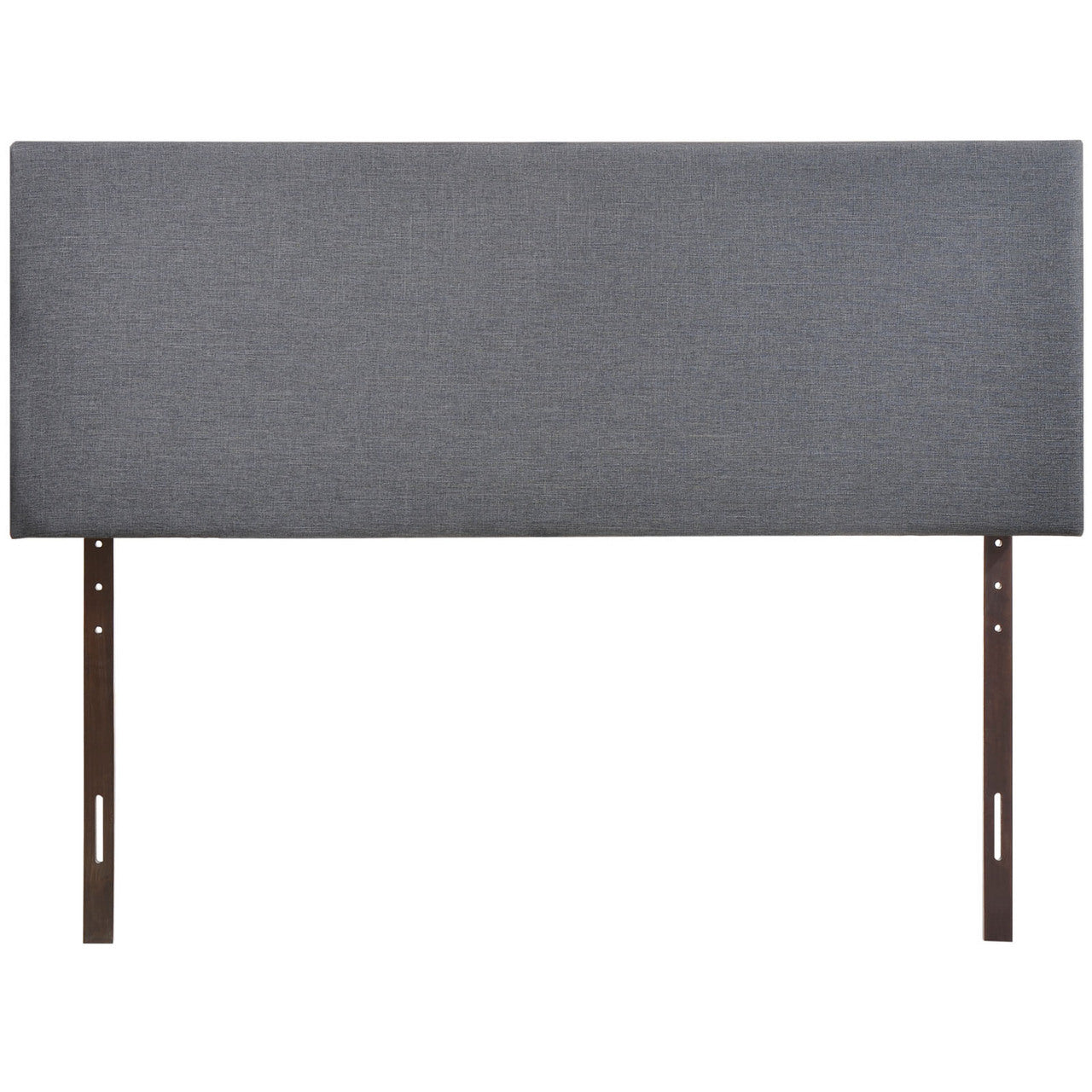Region Queen Upholstered Headboard, Smoke Grey Fabric