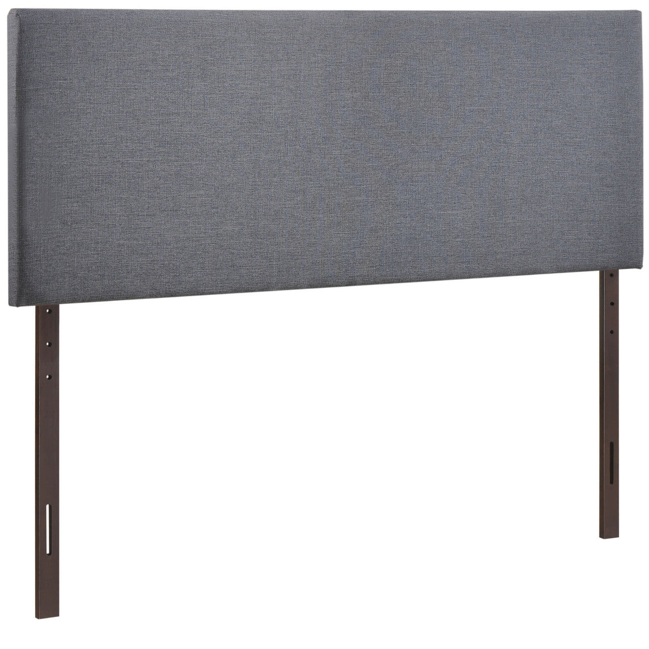 Region Queen Upholstered Headboard, Smoke Grey Fabric