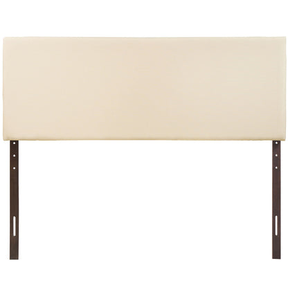 Region King Upholstered Headboard, Ivory Fabric
