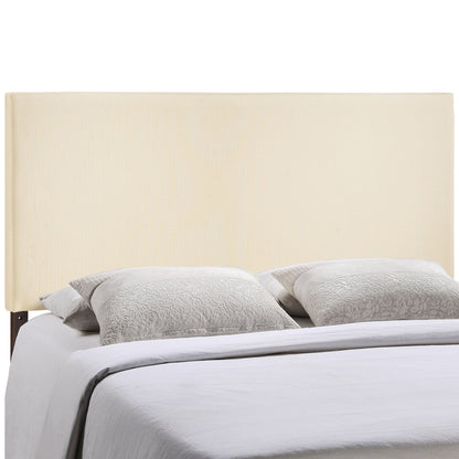 Region King Upholstered Headboard, Ivory Fabric