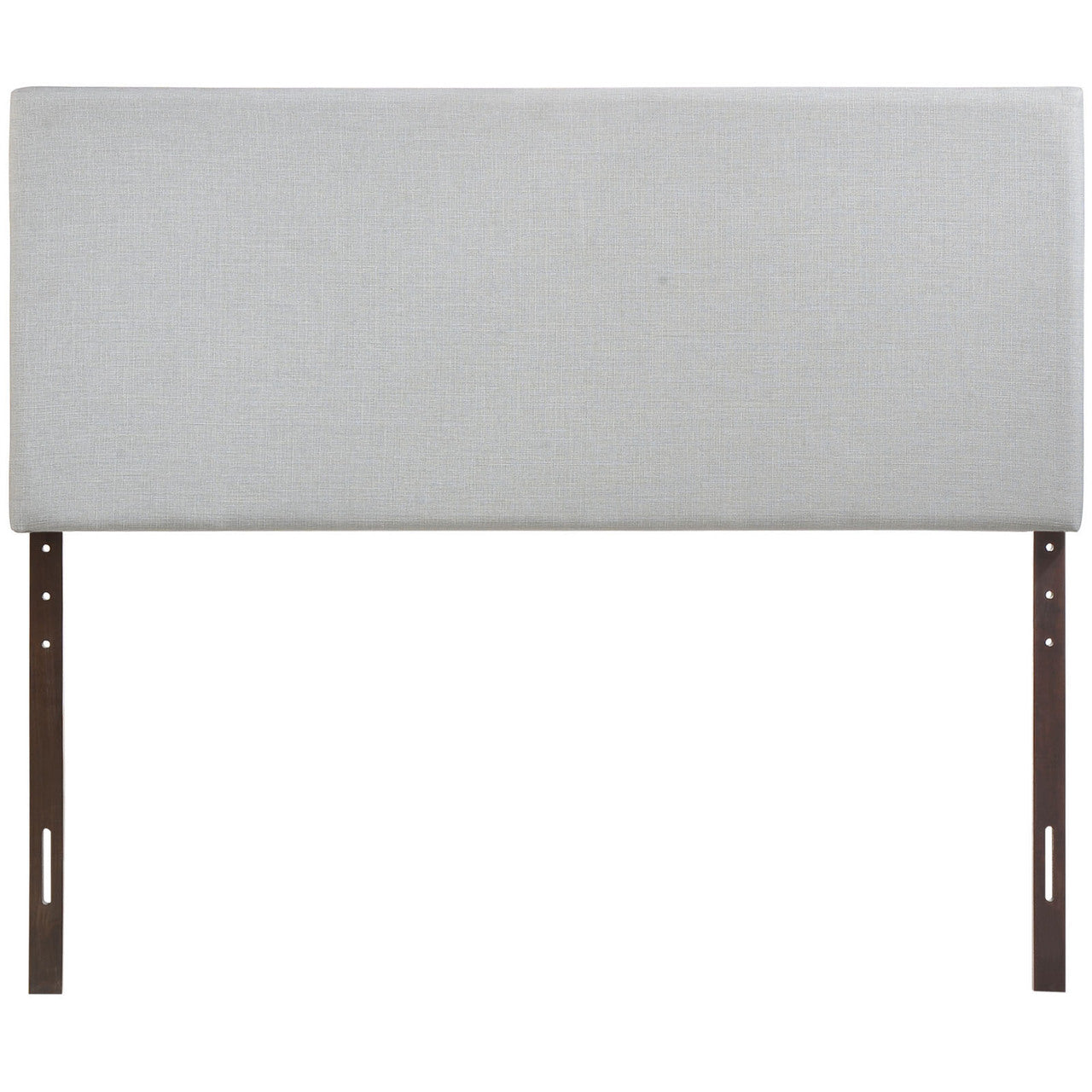 Region Full Upholstered Headboard, Grey Fabric