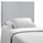 Region Twin Upholstered Headboard, Grey Fabric
