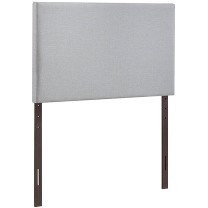 Region Twin Upholstered Headboard, Grey Fabric