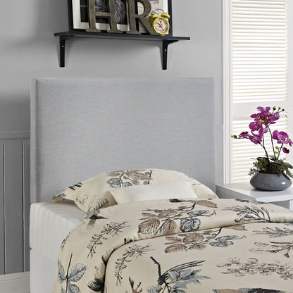 Region Twin Upholstered Headboard, Grey Fabric