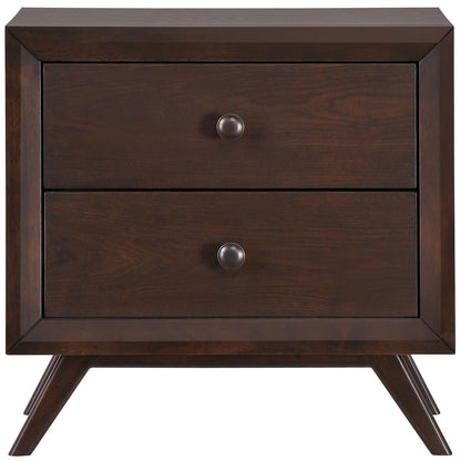 Tracy Nightstand, Brown Wood