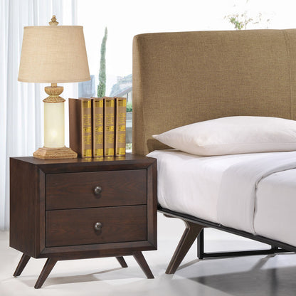 Tracy Nightstand, Brown Wood