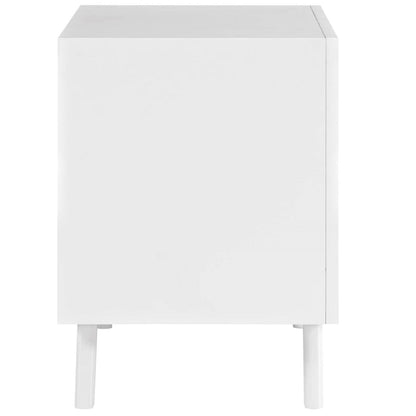 Tracy Nightstand, White, Wood 11953