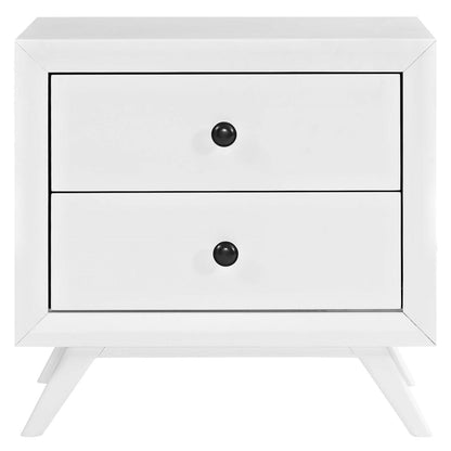 Tracy Nightstand, White, Wood 11953
