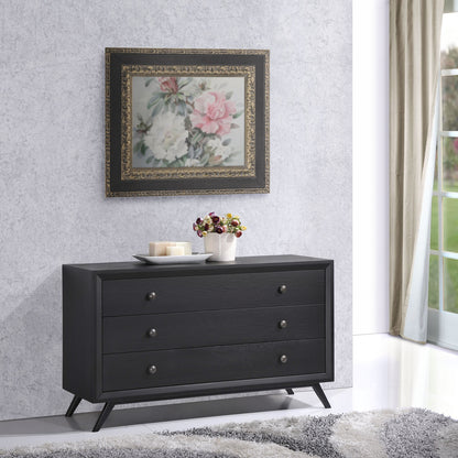 Tracy Wood Dresser, Black Wood