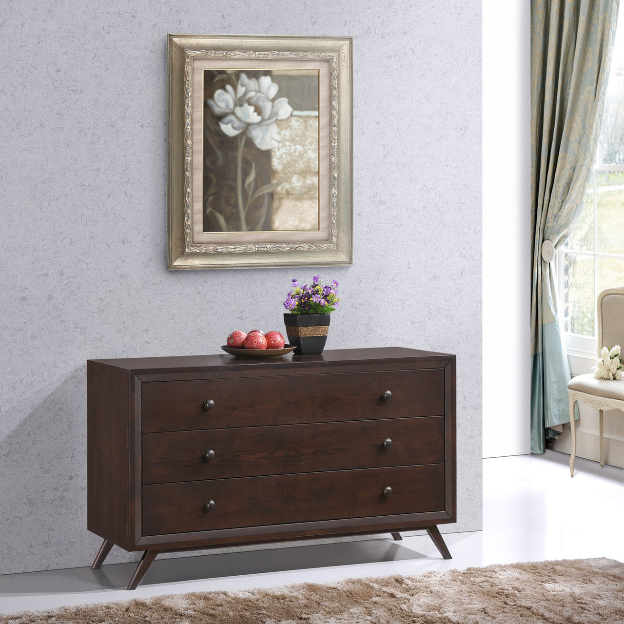 Tracy Wood Dresser, Brown Wood
