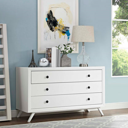 Tracy Wood Dresser, White, Wood 11954