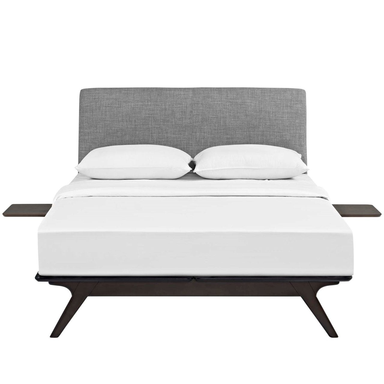Tracy Three PCS Queen Bedroom Set, Grey, Fabric 11956