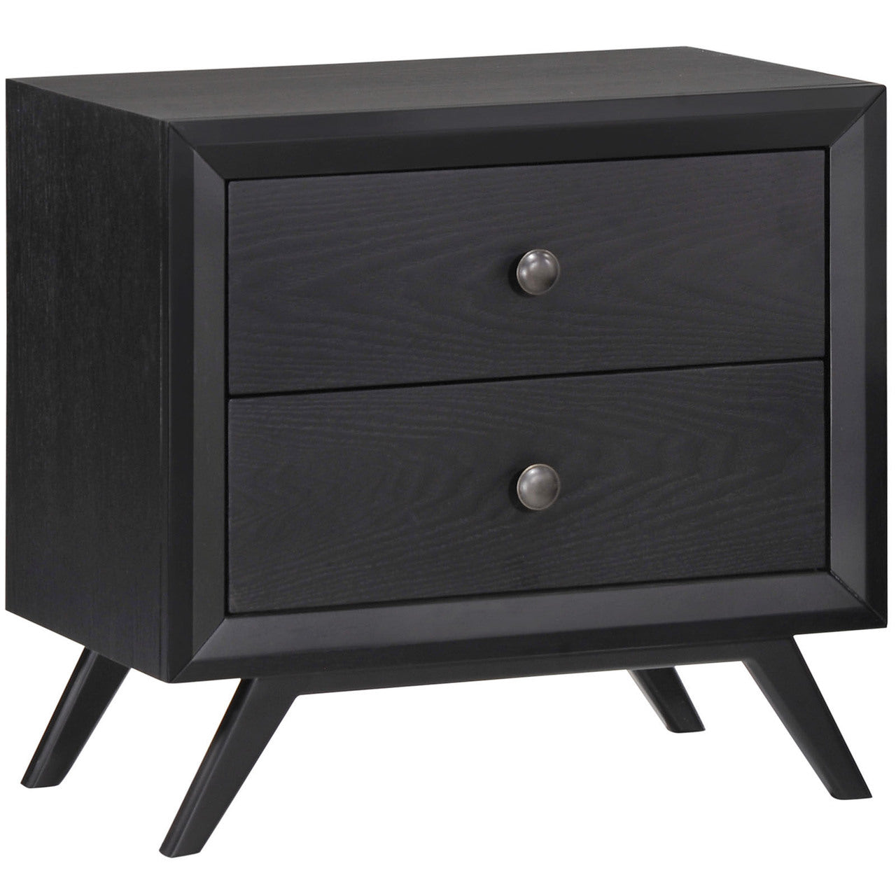 Addison 3 Piece Queen Bedroom Set, Grey, Fabric Wood