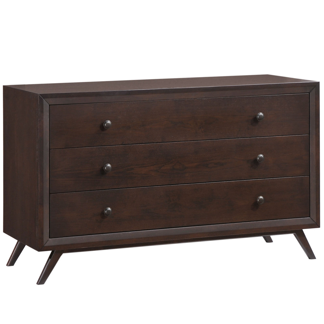 Tracy 5 Piece Queen Bedroom Set, Brown, Fabric Wood