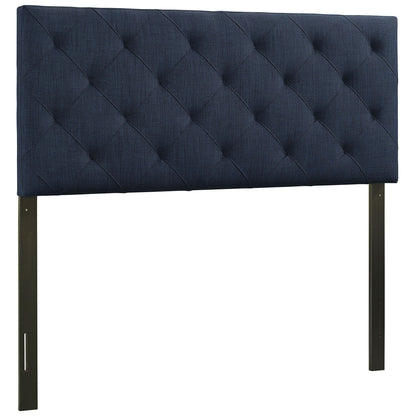 Theodore Full Size Fabric Headboard, Blue, Fabric