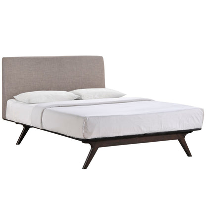 Tracy King Bed, Grey, Fabric 11961