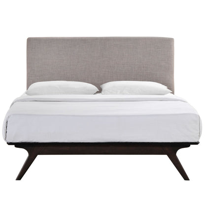 Tracy King Bed, Grey, Fabric 11961