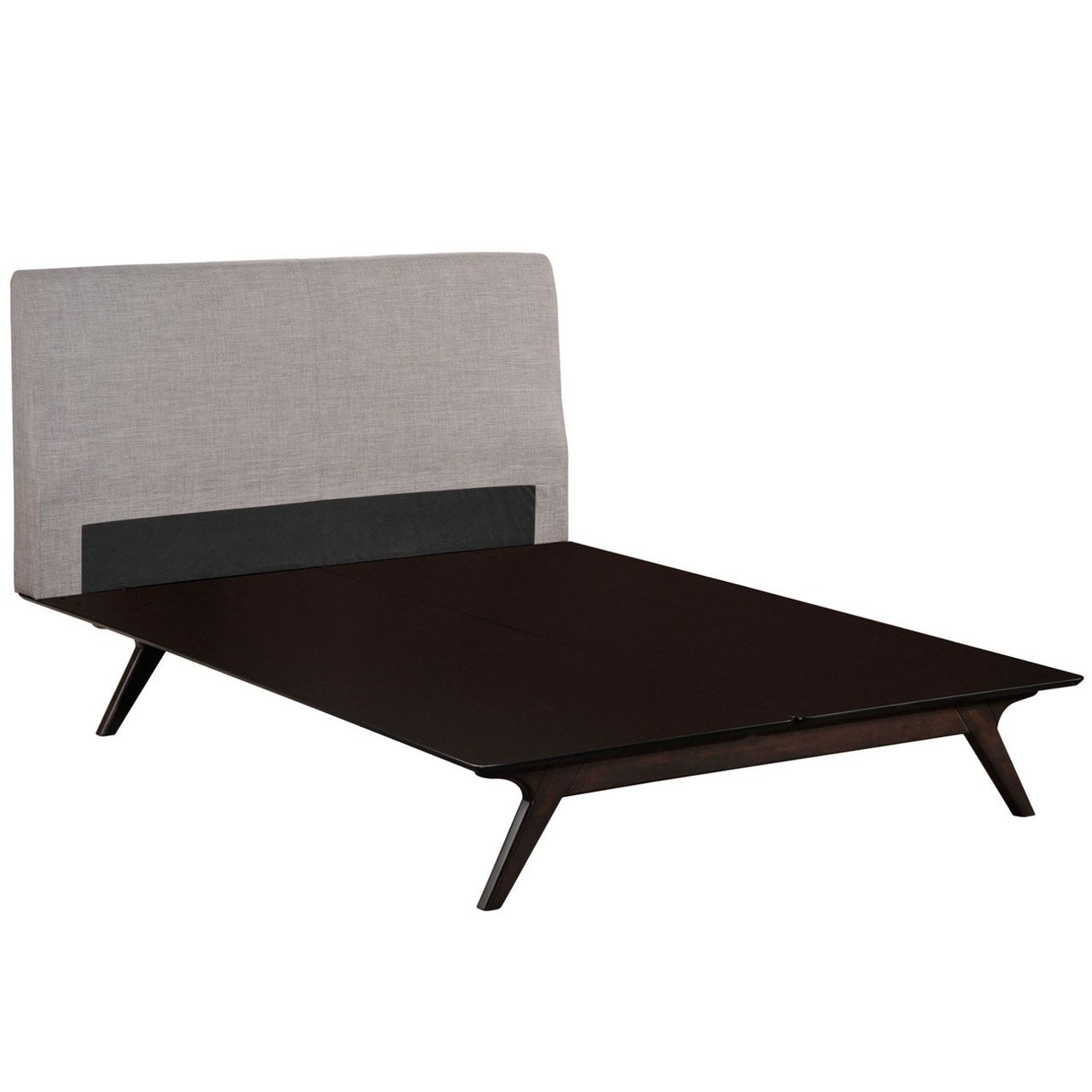 Tracy King Bed, Grey, Fabric 11961