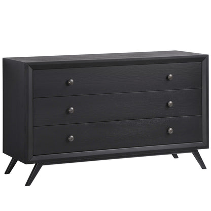 Addison Five PCS Queen Size Bedroom Set, Grey, Fabric, Wood