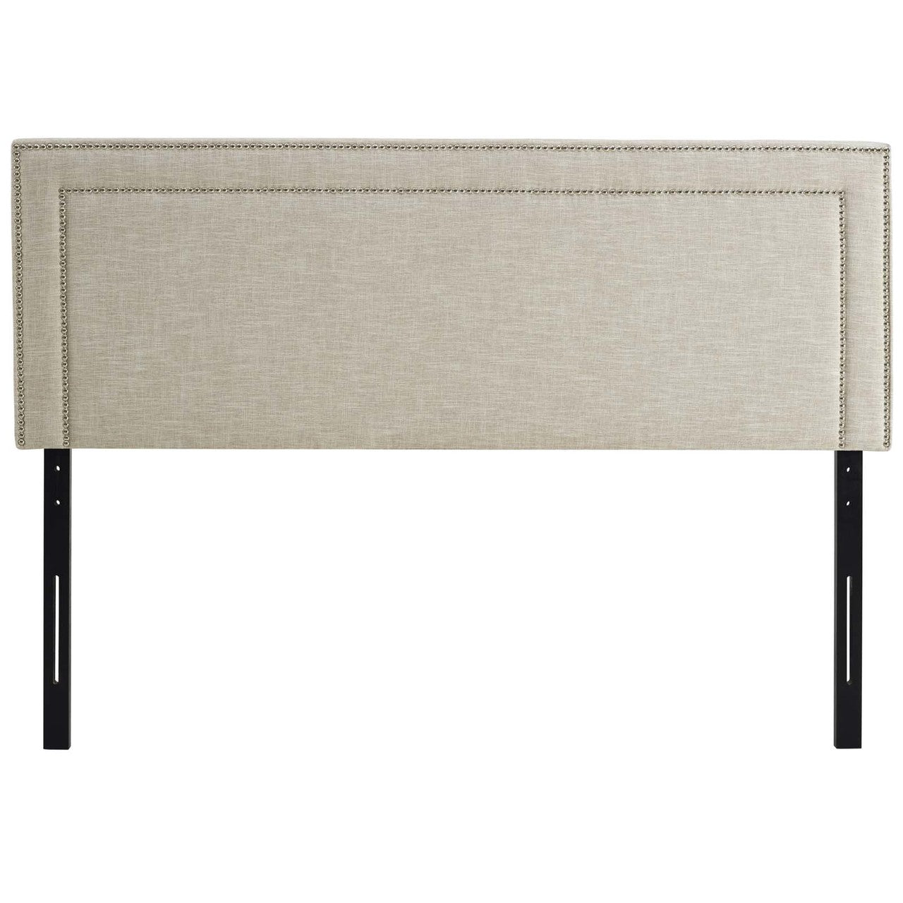 Jessamine Queen Upholstered Fabric Headboard, Queen Size, Fabric, Beige, 14346