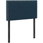 Phoebe Twin Upholstered Fabric Headboard, Navy, Fabric 12092