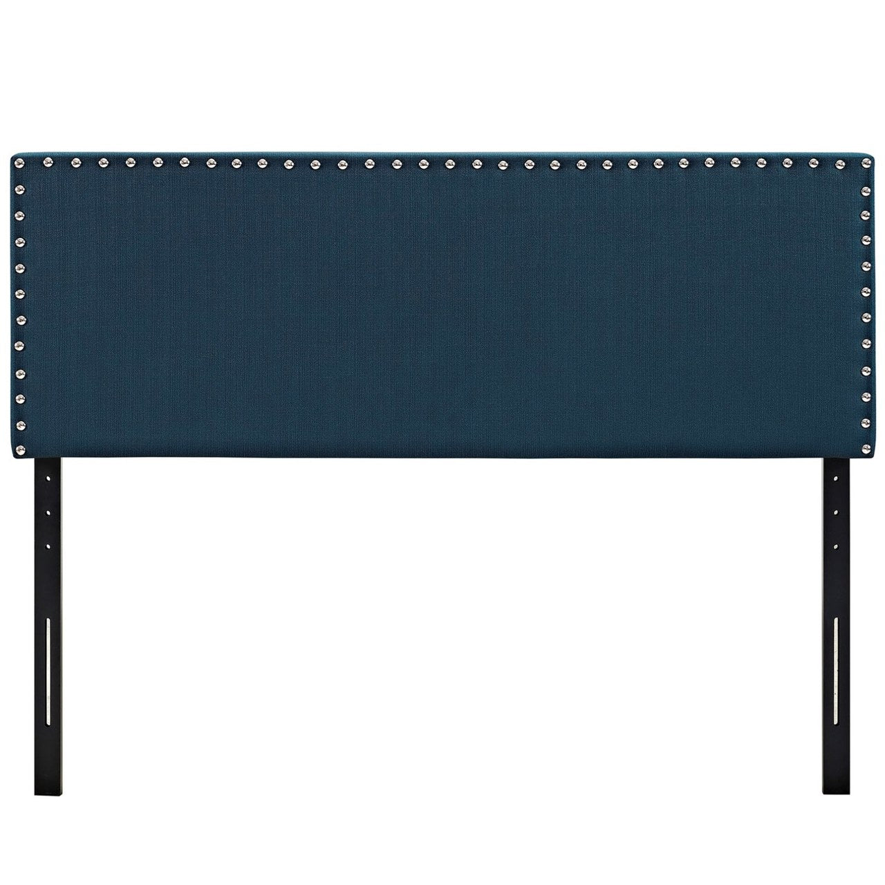 Phoebe Full Upholstered Fabric Headboard, Navy, Fabric 12100