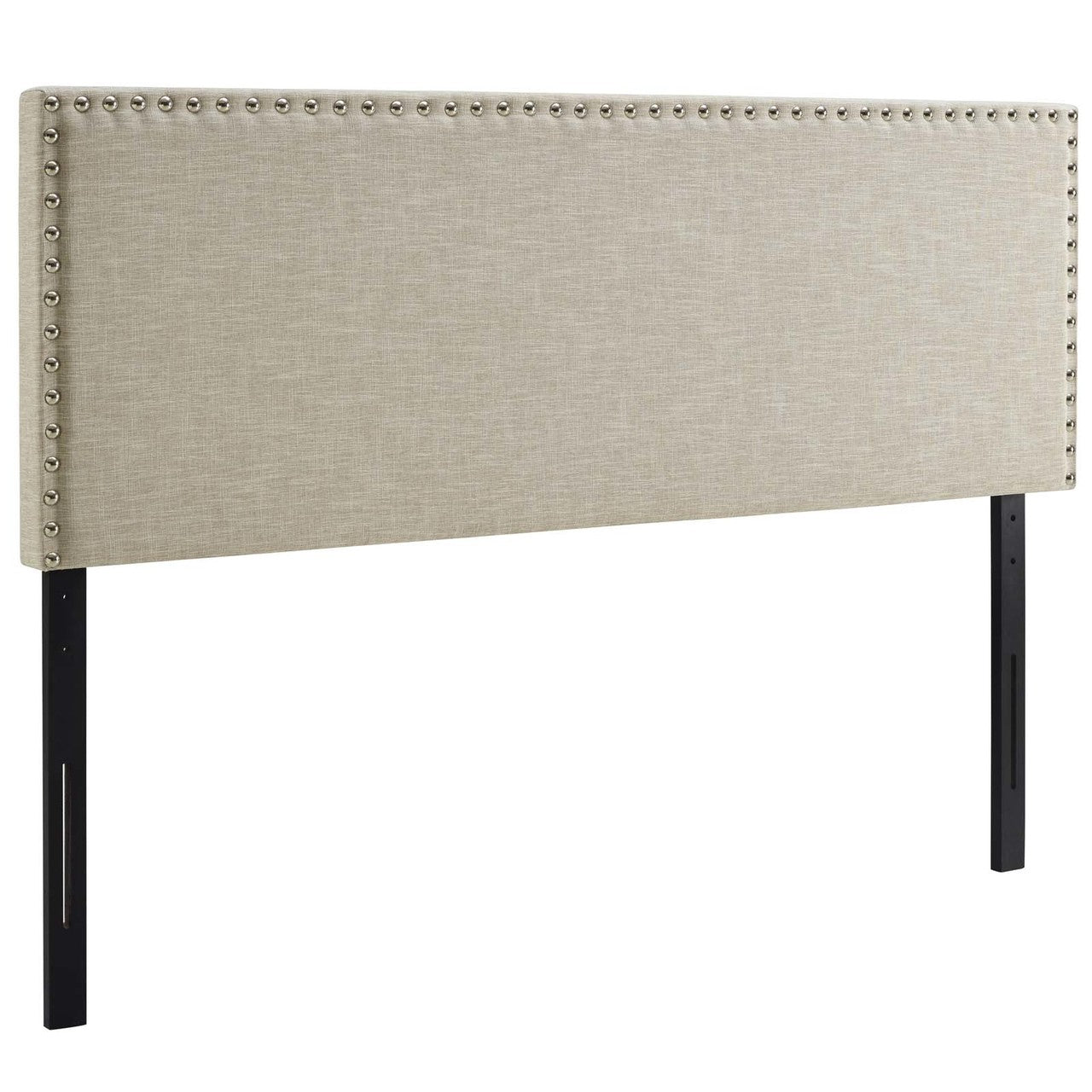 Phoebe Full Upholstered Fabric Headboard, Full Size, Fabric, Beige, 14349