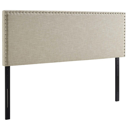 Phoebe Full Upholstered Fabric Headboard, Full Size, Fabric, Beige, 14349