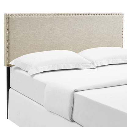 Phoebe Full Upholstered Fabric Headboard, Full Size, Fabric, Beige, 14349
