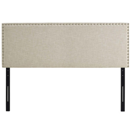 Phoebe Full Upholstered Fabric Headboard, Full Size, Fabric, Beige, 14349